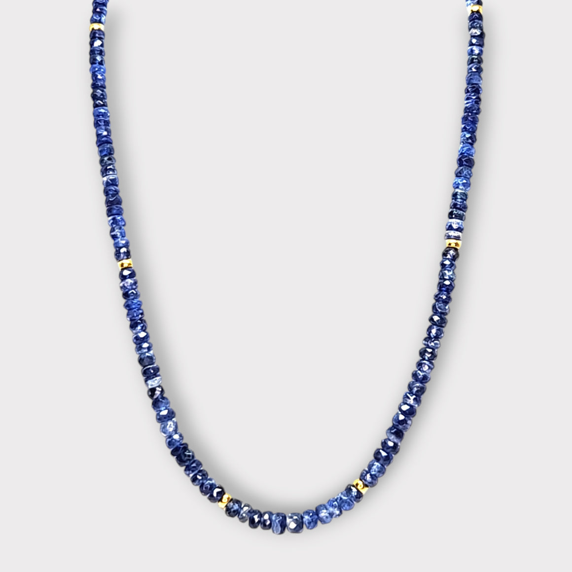 Faceted Blue Kyanite Necklace