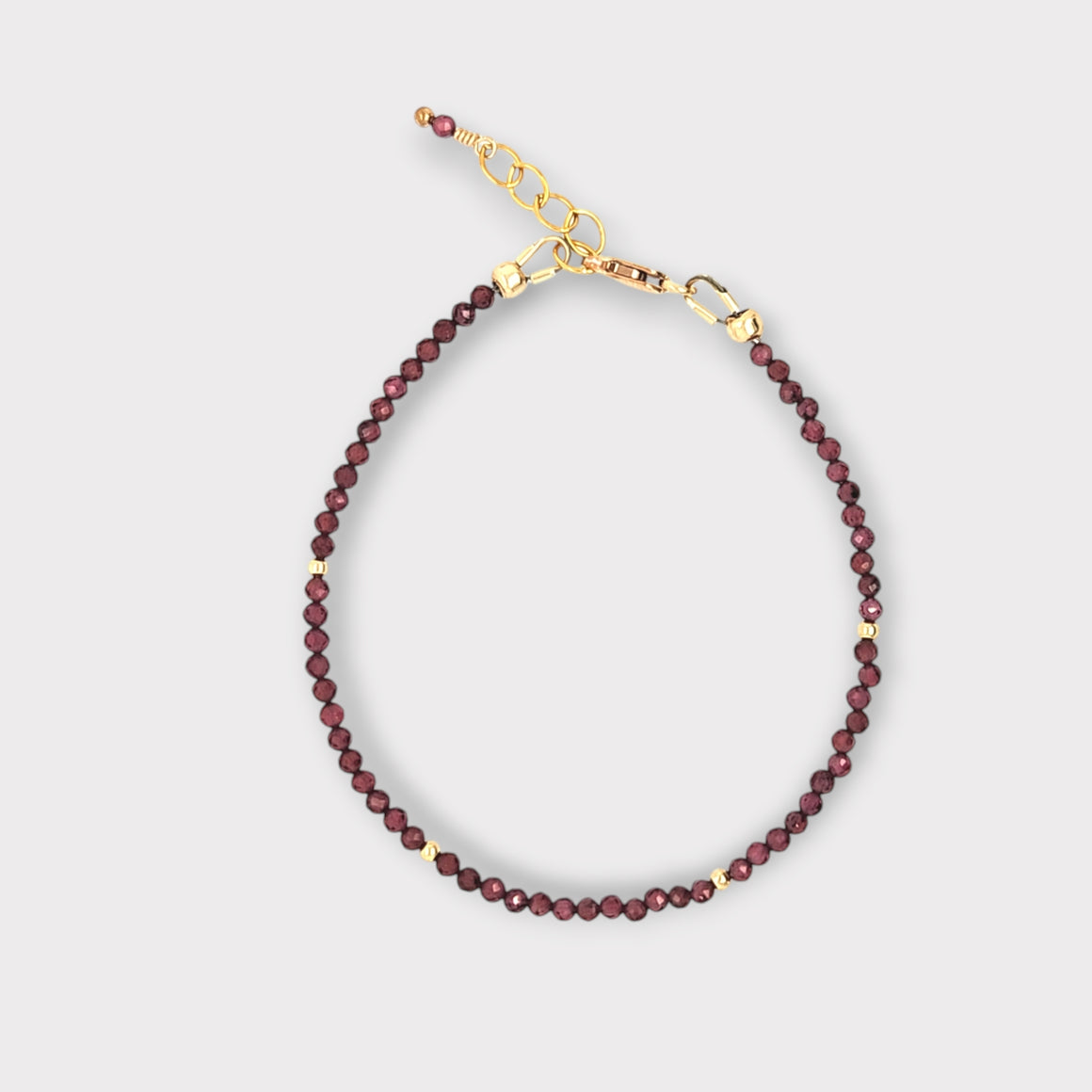 Faceted Garnet Bracelet