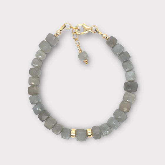 Faceted Moonstone Bracelet