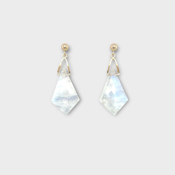 Rainbow Moonstone Earrings