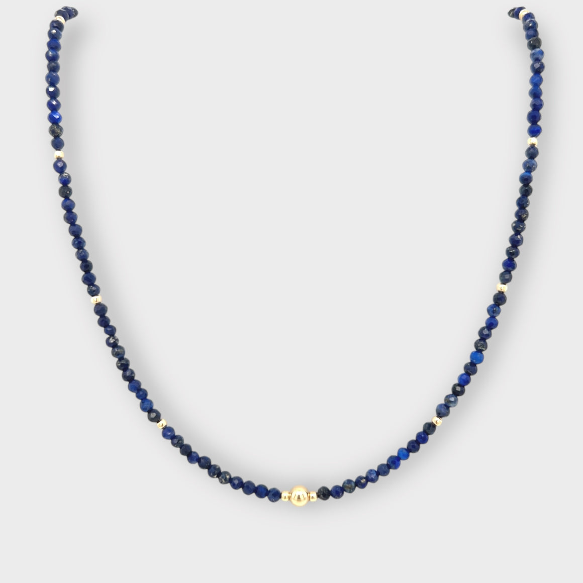 Faceted Lapis Lazuli Necklace