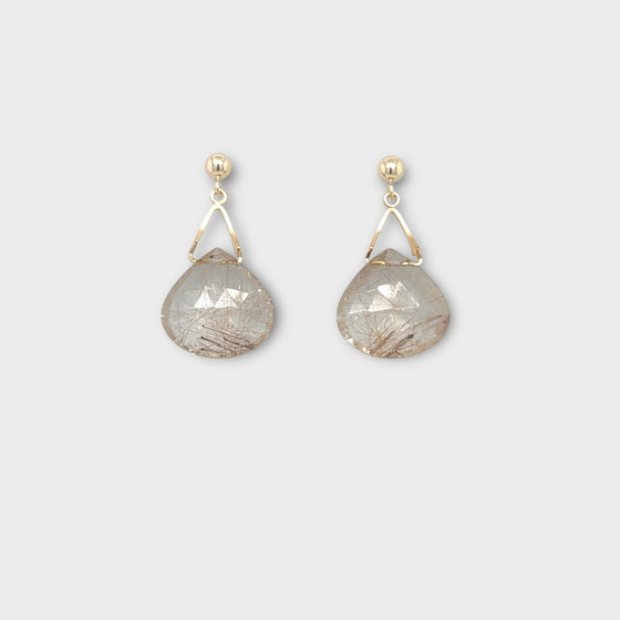 Rutilated Quartz Earring