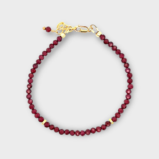 Faceted Garnet Bracelet